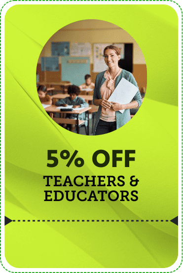 5% OFF - Teachers & Educators